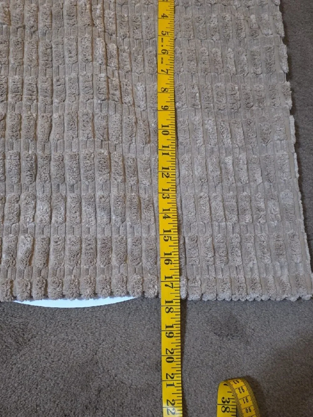 Soft Ribbed Accent Pillow Cover in Beige